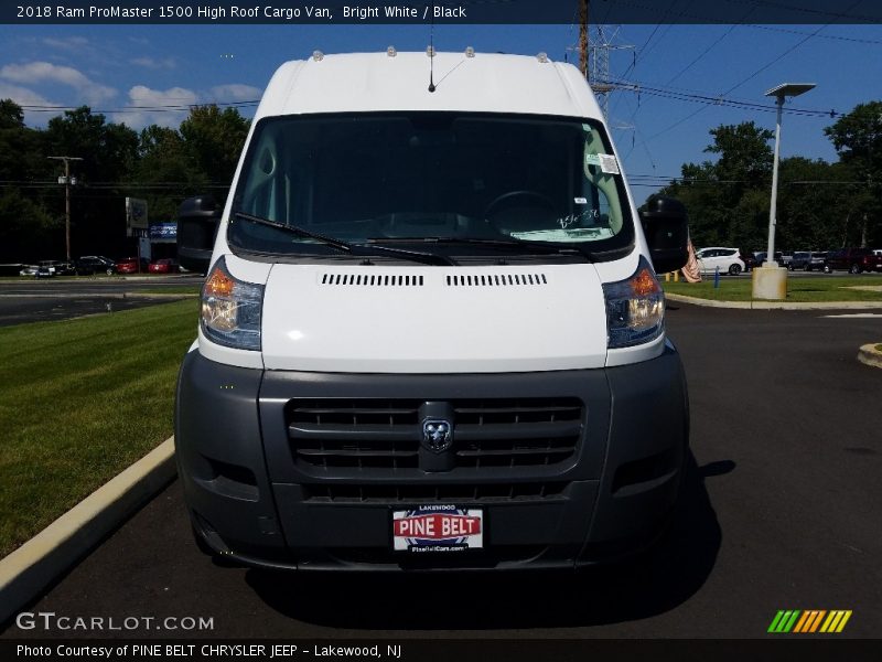 Bright White / Black 2018 Ram ProMaster 1500 High Roof Cargo Van