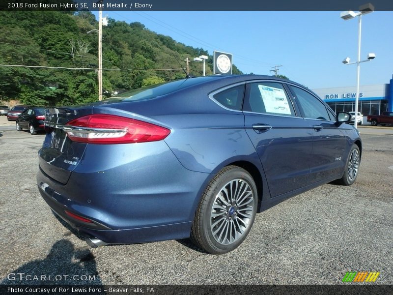 Blue Metallic / Ebony 2018 Ford Fusion Hybrid SE