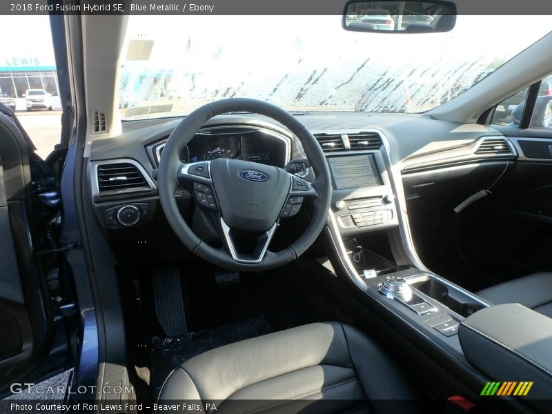 Blue Metallic / Ebony 2018 Ford Fusion Hybrid SE
