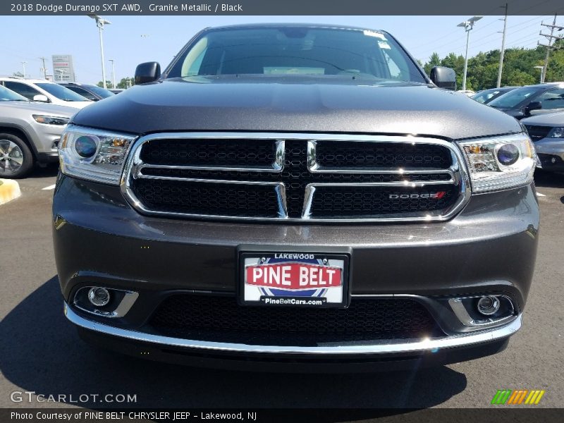 Granite Metallic / Black 2018 Dodge Durango SXT AWD