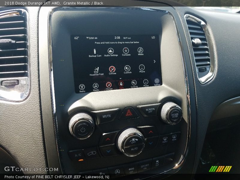 Granite Metallic / Black 2018 Dodge Durango SXT AWD