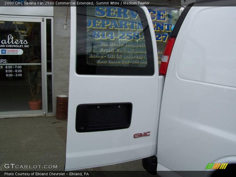 Summit White / Medium Pewter 2008 GMC Savana Van 2500 Commercial Extended