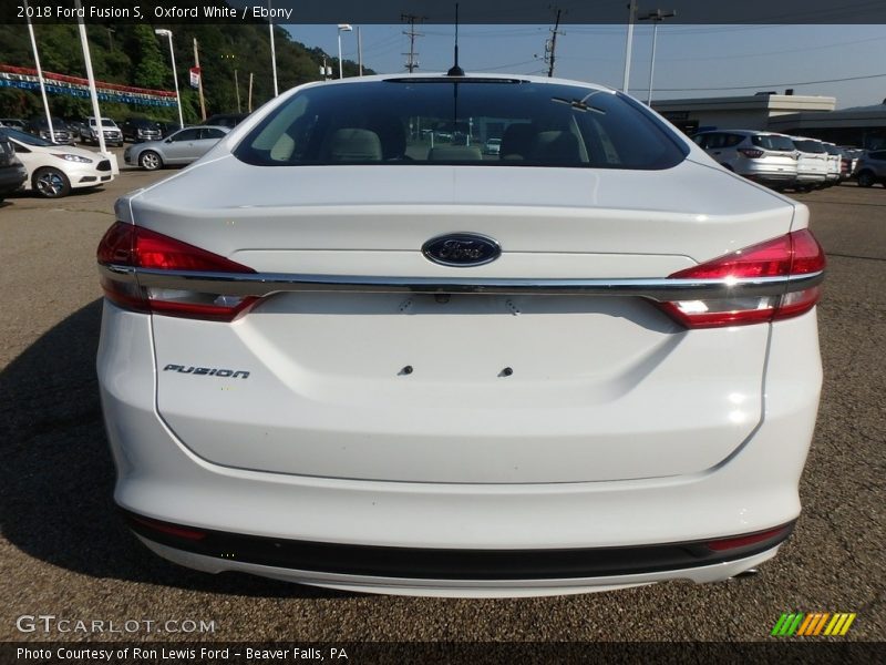 Oxford White / Ebony 2018 Ford Fusion S