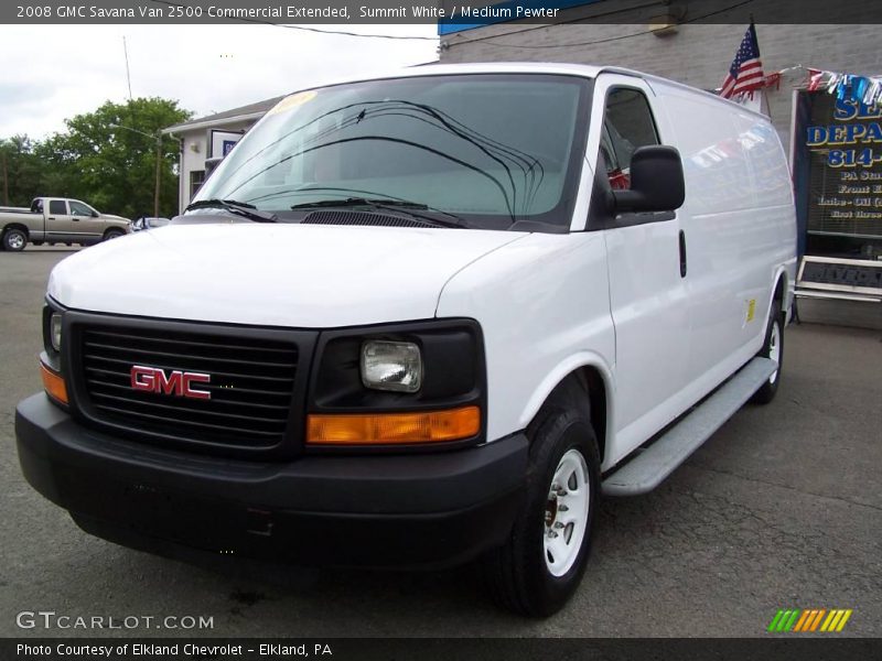 Summit White / Medium Pewter 2008 GMC Savana Van 2500 Commercial Extended