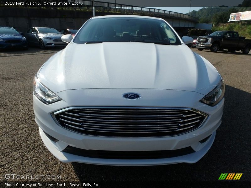 Oxford White / Ebony 2018 Ford Fusion S