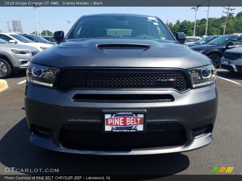 Granite Metallic / Black 2018 Dodge Durango GT AWD