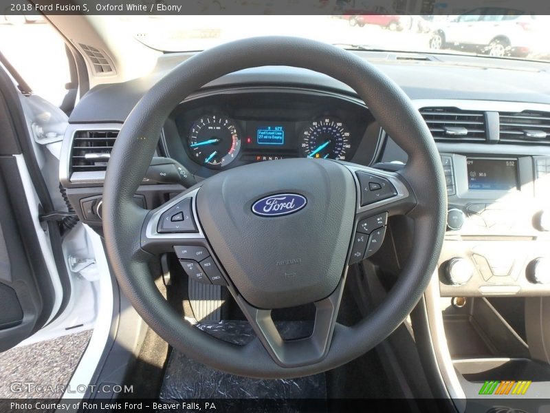Oxford White / Ebony 2018 Ford Fusion S