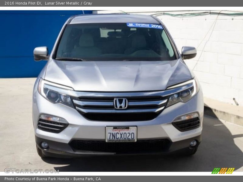 Lunar Silver Metallic / Gray 2016 Honda Pilot EX