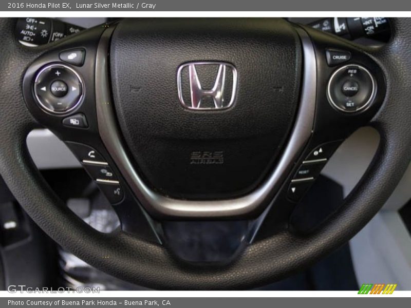 Lunar Silver Metallic / Gray 2016 Honda Pilot EX