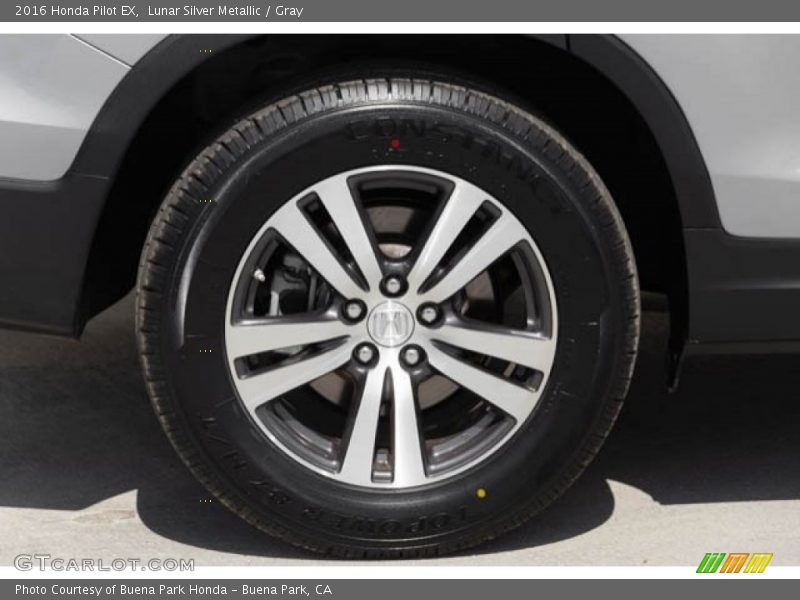 Lunar Silver Metallic / Gray 2016 Honda Pilot EX