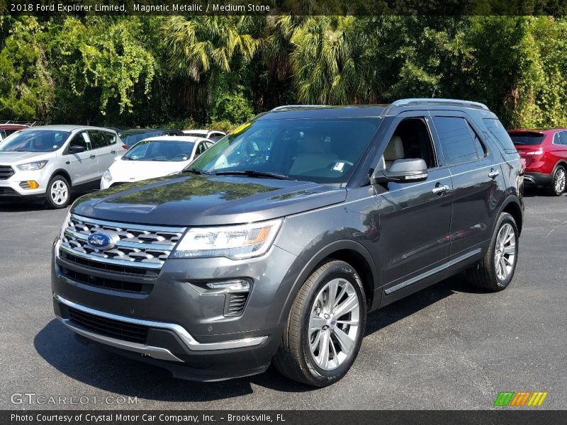 Magnetic Metallic / Medium Stone 2018 Ford Explorer Limited