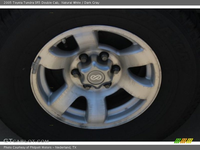 Natural White / Dark Gray 2005 Toyota Tundra SR5 Double Cab
