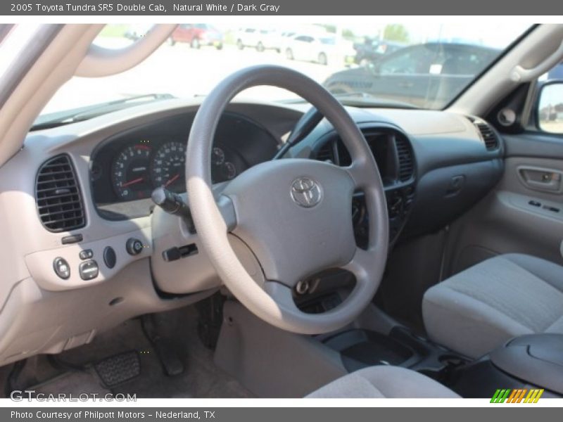 Natural White / Dark Gray 2005 Toyota Tundra SR5 Double Cab