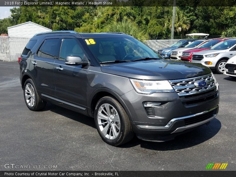 Magnetic Metallic / Medium Stone 2018 Ford Explorer Limited