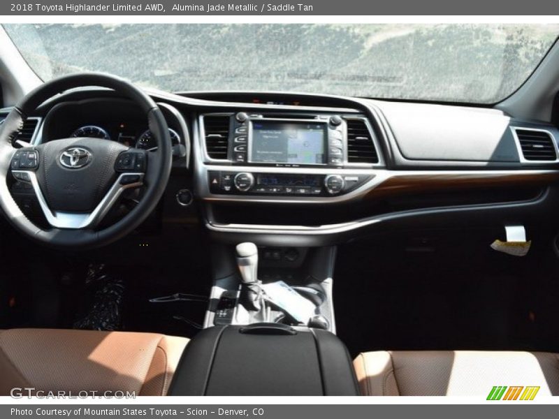 Alumina Jade Metallic / Saddle Tan 2018 Toyota Highlander Limited AWD