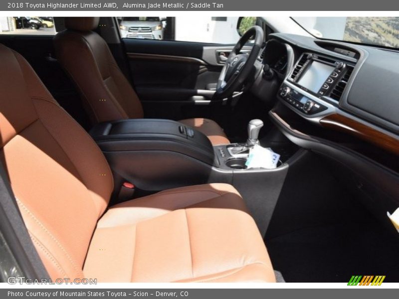 Alumina Jade Metallic / Saddle Tan 2018 Toyota Highlander Limited AWD
