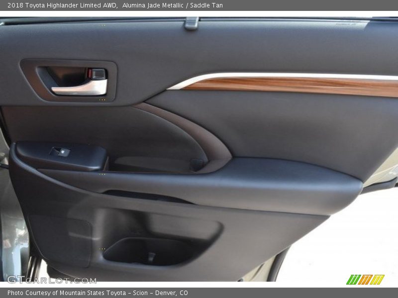 Alumina Jade Metallic / Saddle Tan 2018 Toyota Highlander Limited AWD