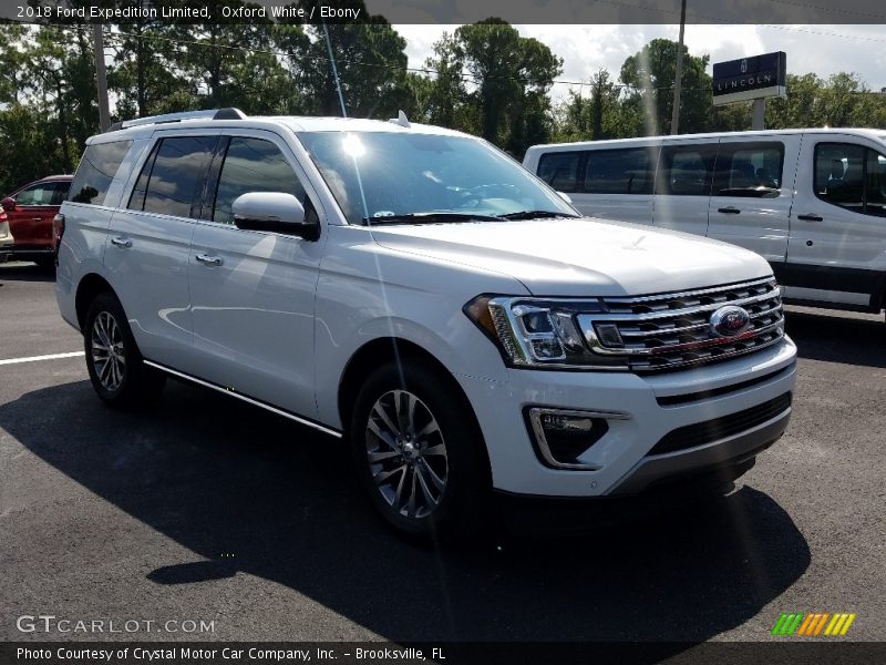 Oxford White / Ebony 2018 Ford Expedition Limited