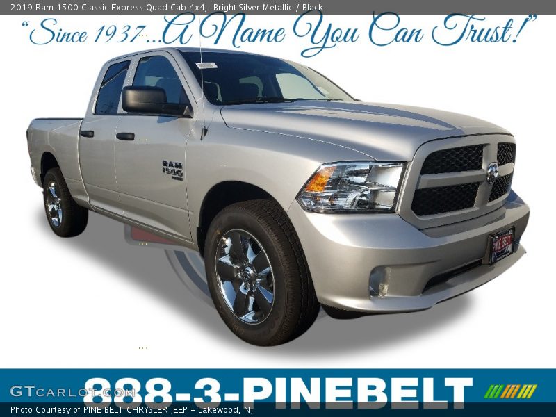 Bright Silver Metallic / Black 2019 Ram 1500 Classic Express Quad Cab 4x4