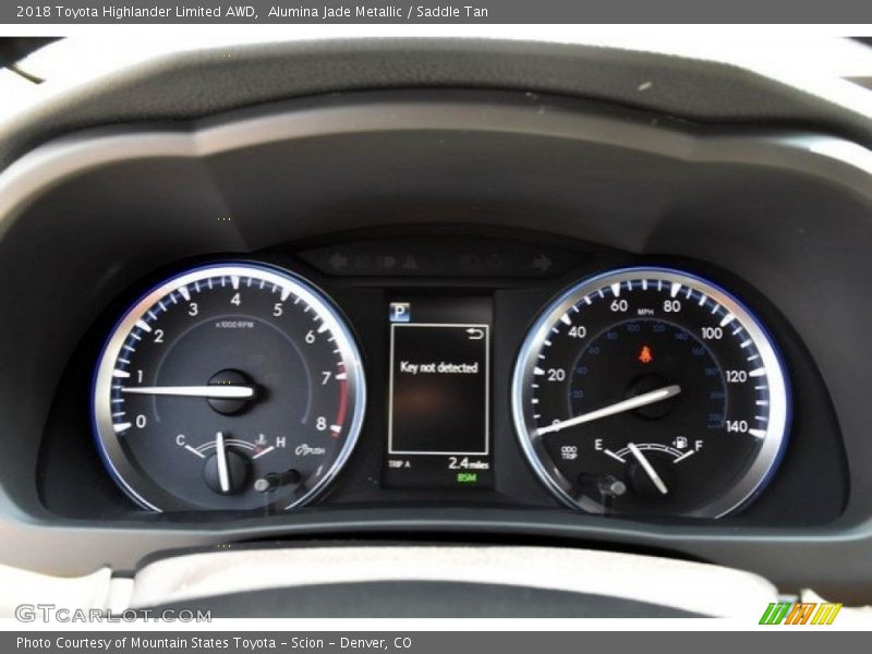 Alumina Jade Metallic / Saddle Tan 2018 Toyota Highlander Limited AWD