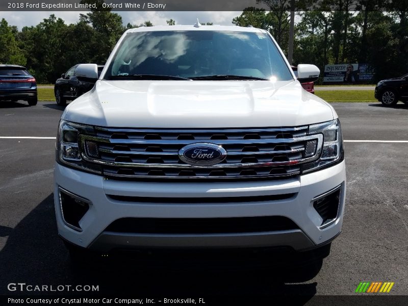 Oxford White / Ebony 2018 Ford Expedition Limited