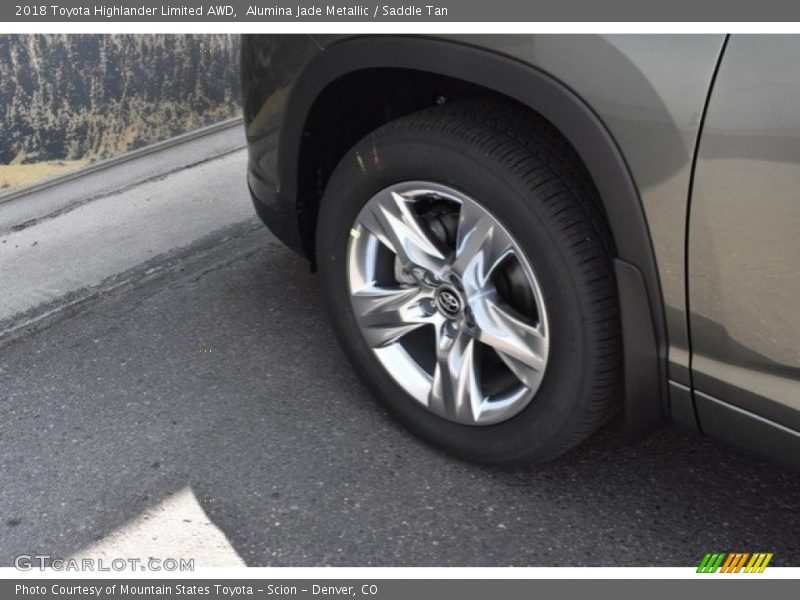 Alumina Jade Metallic / Saddle Tan 2018 Toyota Highlander Limited AWD