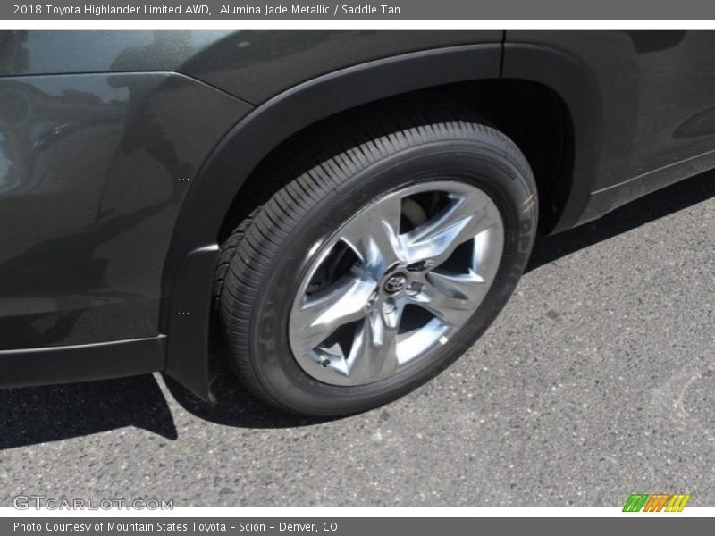 Alumina Jade Metallic / Saddle Tan 2018 Toyota Highlander Limited AWD