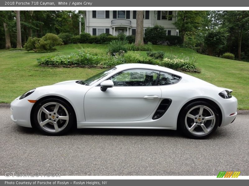 White / Agate Grey 2018 Porsche 718 Cayman