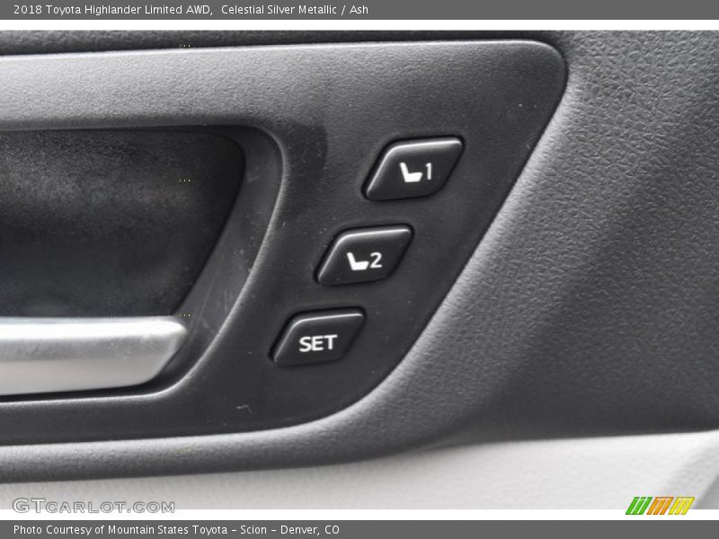 Celestial Silver Metallic / Ash 2018 Toyota Highlander Limited AWD