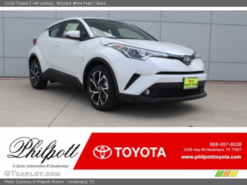 Blizzard White Pearl / Black 2019 Toyota C-HR Limited