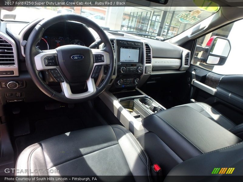 Ruby Red / Black 2017 Ford F250 Super Duty Lariat Crew Cab 4x4