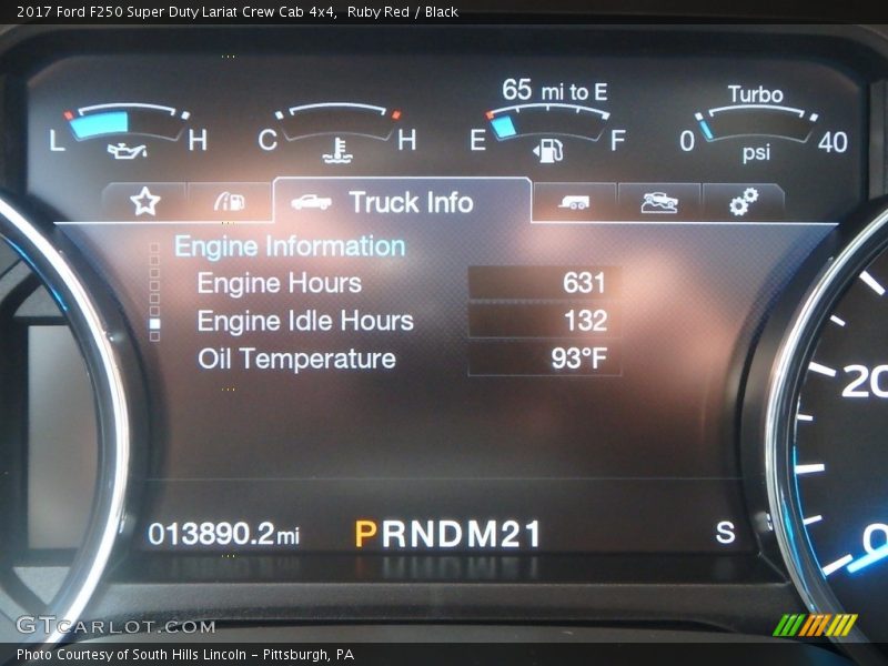 Ruby Red / Black 2017 Ford F250 Super Duty Lariat Crew Cab 4x4