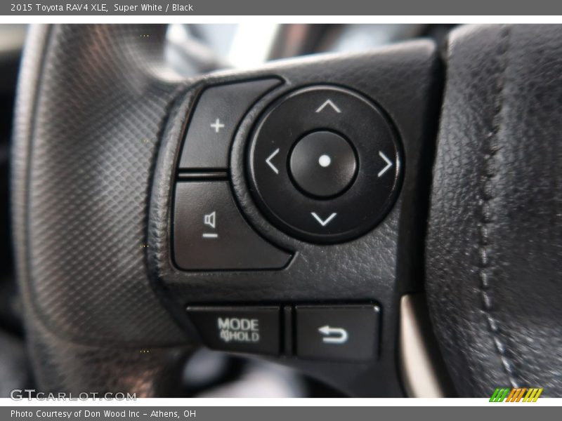 Super White / Black 2015 Toyota RAV4 XLE