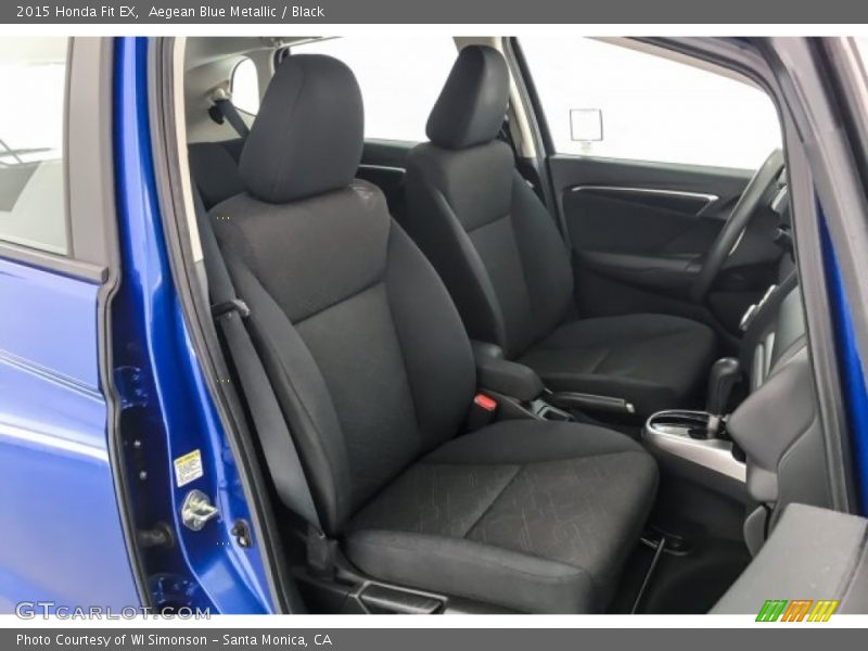 Aegean Blue Metallic / Black 2015 Honda Fit EX