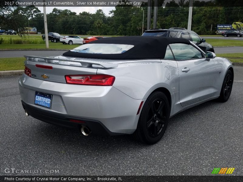 Silver Ice Metallic / Medium Ash Gray 2017 Chevrolet Camaro LT Convertible