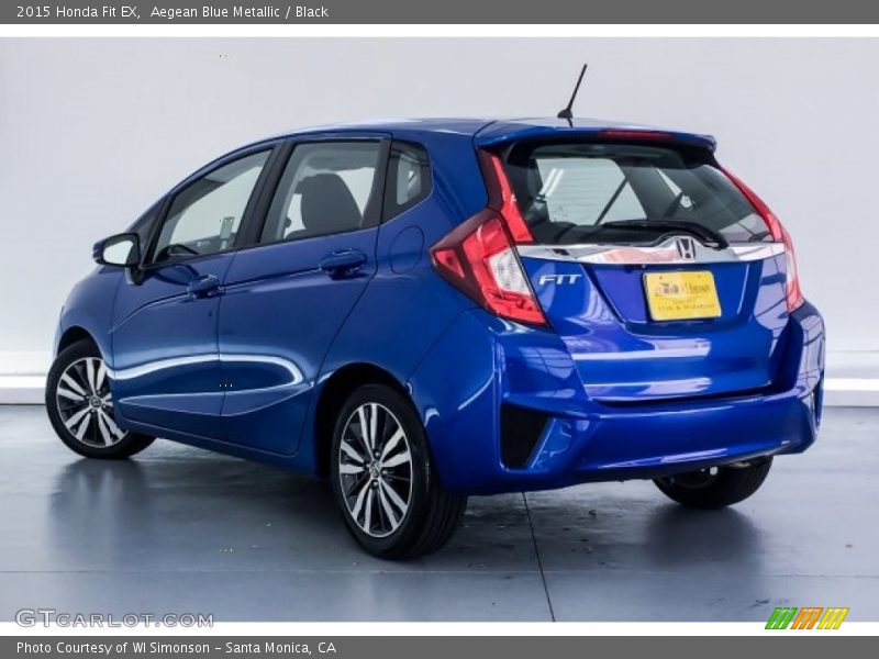 Aegean Blue Metallic / Black 2015 Honda Fit EX