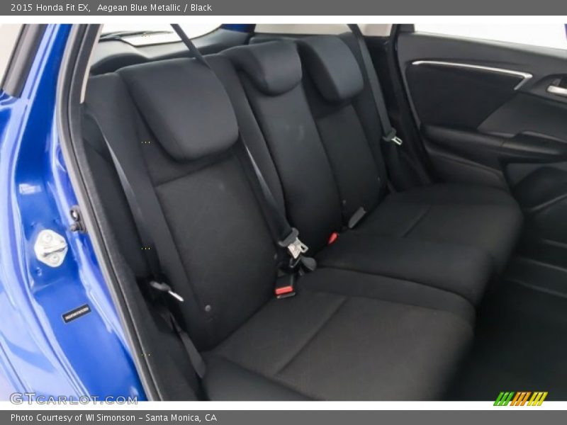 Aegean Blue Metallic / Black 2015 Honda Fit EX