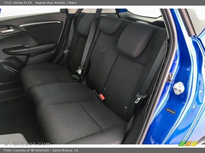 Aegean Blue Metallic / Black 2015 Honda Fit EX