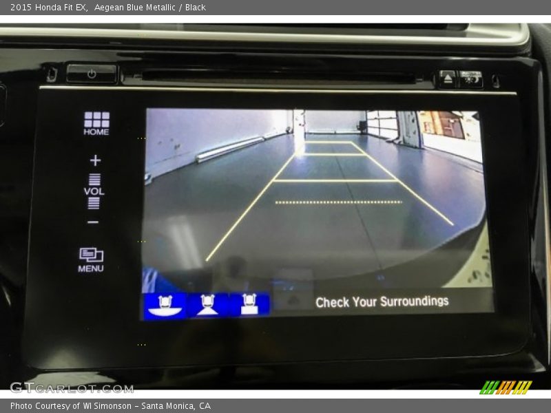 Aegean Blue Metallic / Black 2015 Honda Fit EX