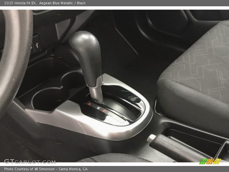 Aegean Blue Metallic / Black 2015 Honda Fit EX