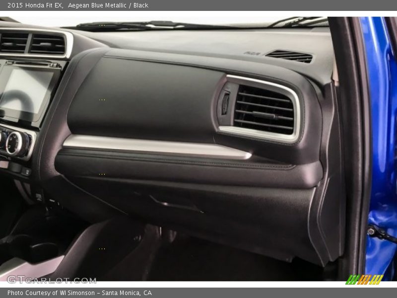 Aegean Blue Metallic / Black 2015 Honda Fit EX