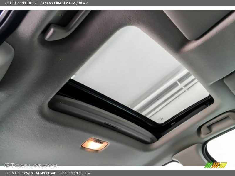 Aegean Blue Metallic / Black 2015 Honda Fit EX