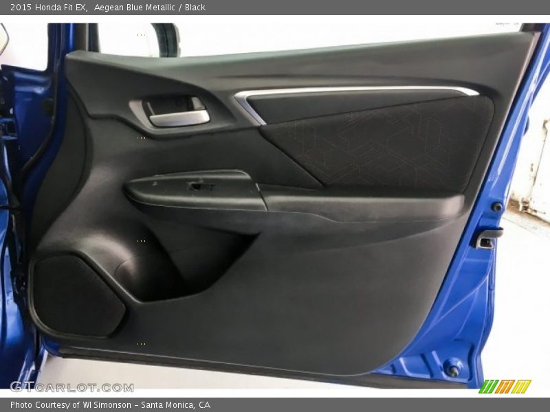 Aegean Blue Metallic / Black 2015 Honda Fit EX