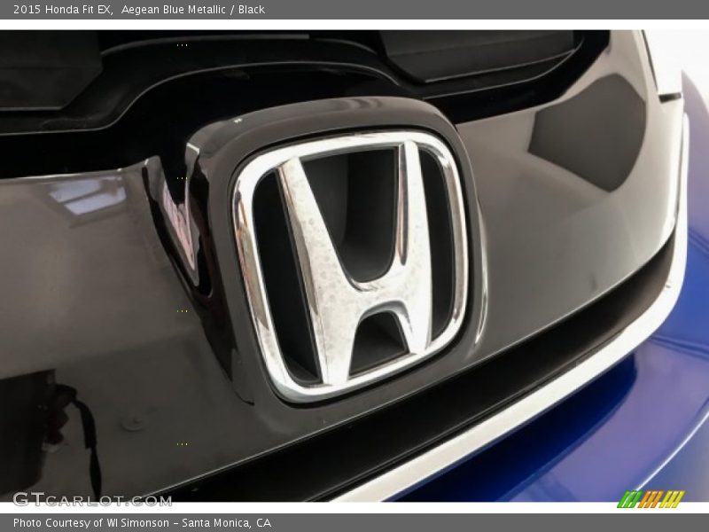 Aegean Blue Metallic / Black 2015 Honda Fit EX