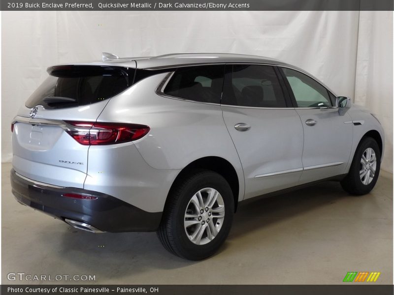 Quicksilver Metallic / Dark Galvanized/Ebony Accents 2019 Buick Enclave Preferred