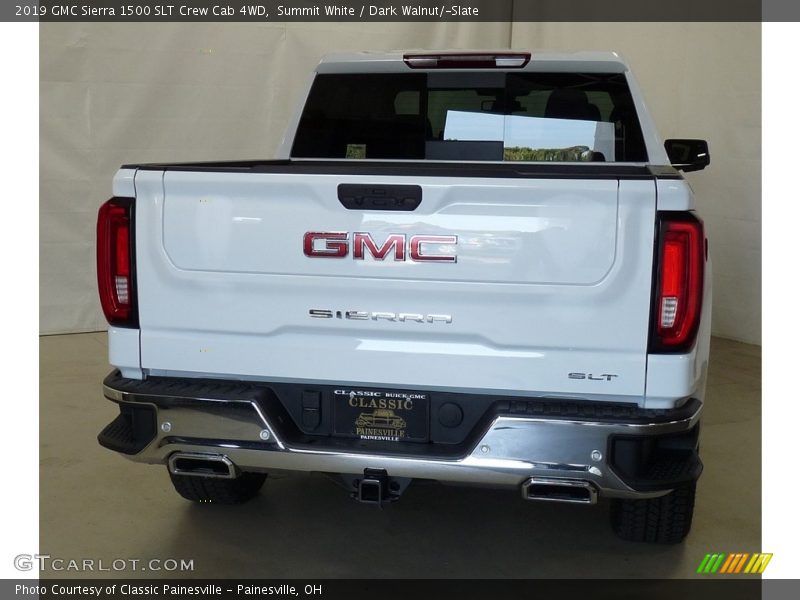 Summit White / Dark Walnut/­Slate 2019 GMC Sierra 1500 SLT Crew Cab 4WD