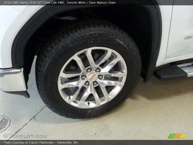 Summit White / Dark Walnut/­Slate 2019 GMC Sierra 1500 SLT Crew Cab 4WD