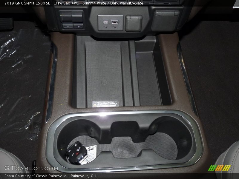 Summit White / Dark Walnut/­Slate 2019 GMC Sierra 1500 SLT Crew Cab 4WD