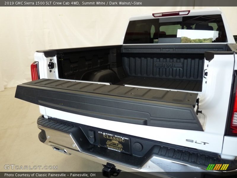 Summit White / Dark Walnut/­Slate 2019 GMC Sierra 1500 SLT Crew Cab 4WD