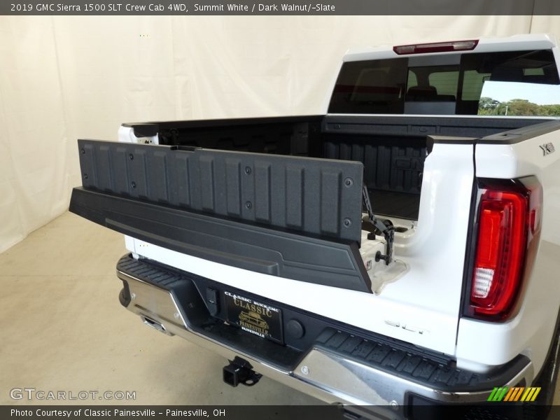 Summit White / Dark Walnut/­Slate 2019 GMC Sierra 1500 SLT Crew Cab 4WD